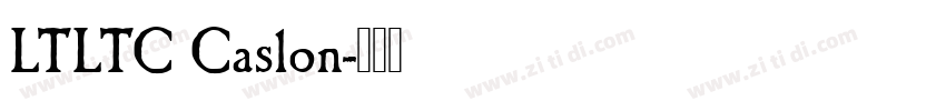 LTLTC Caslon字体转换